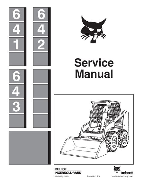 bobcat 642 skid steer repair manual